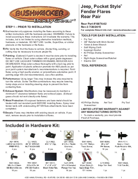 Installation Manual